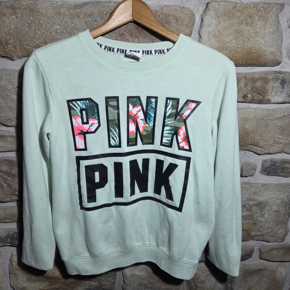 PINK Victoria's Secret Women's Mint Green Sweater